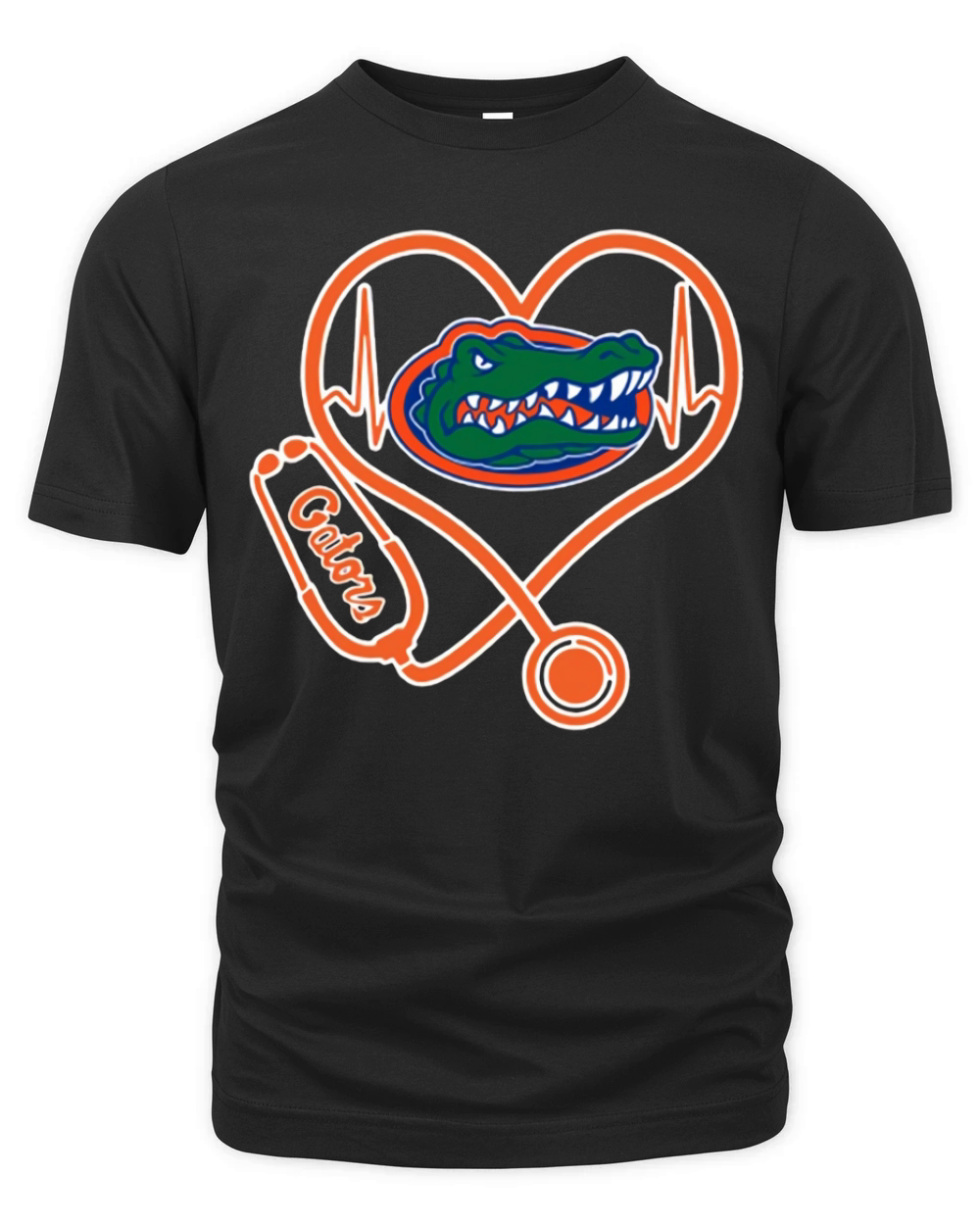 Heartbeat Nurse love Florida Gators shirt - Unisex Long Sleeve Organic Unisex T-shirt