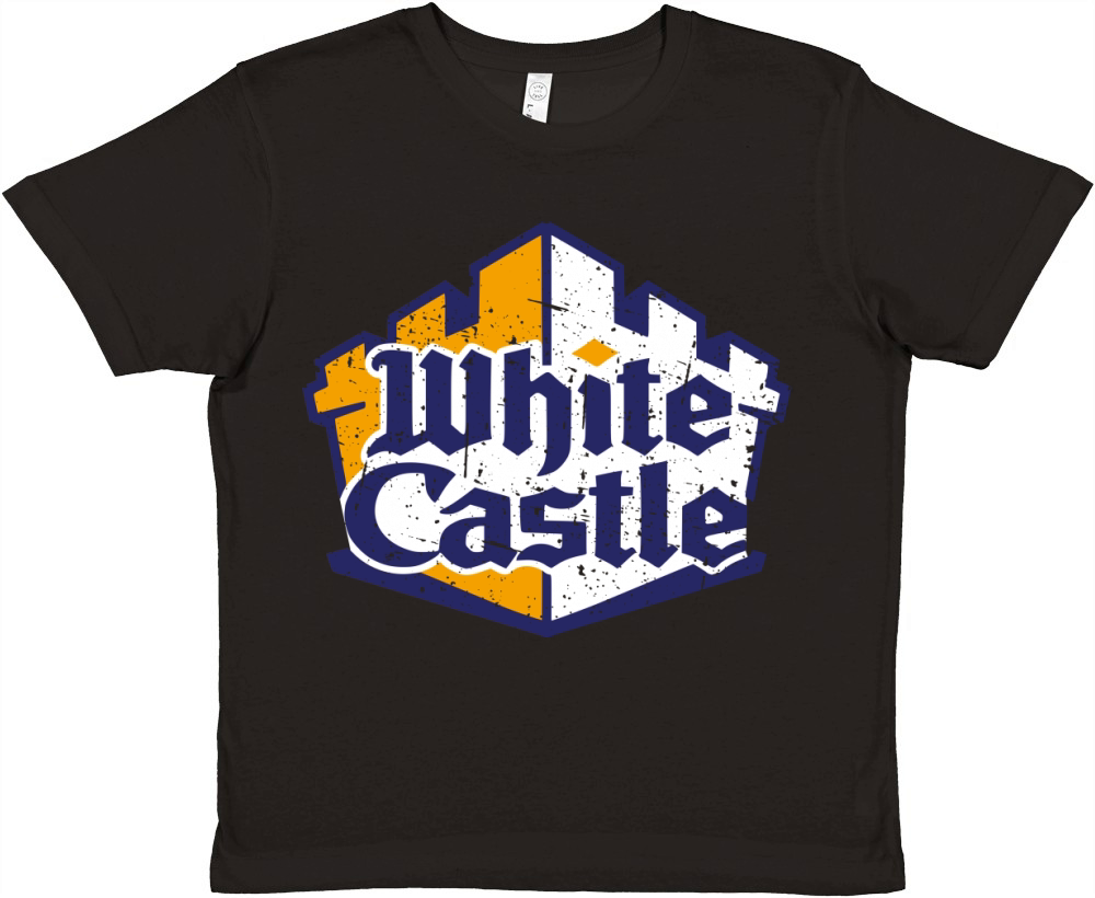 White Castle Retro Premium Kids Crewneck T-shirt