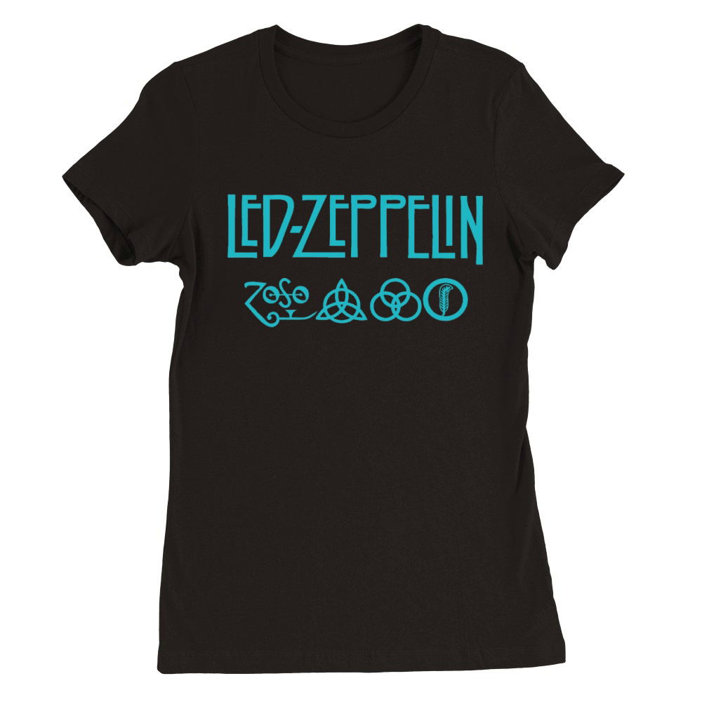 LED ZEPPELIN  CLASSIC ROCK BAND LEGEND Premium Womens Crewneck T-shirt