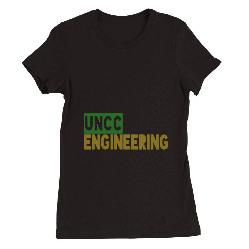 unc charlotte engineering Premium Womens Crewneck T-shirt