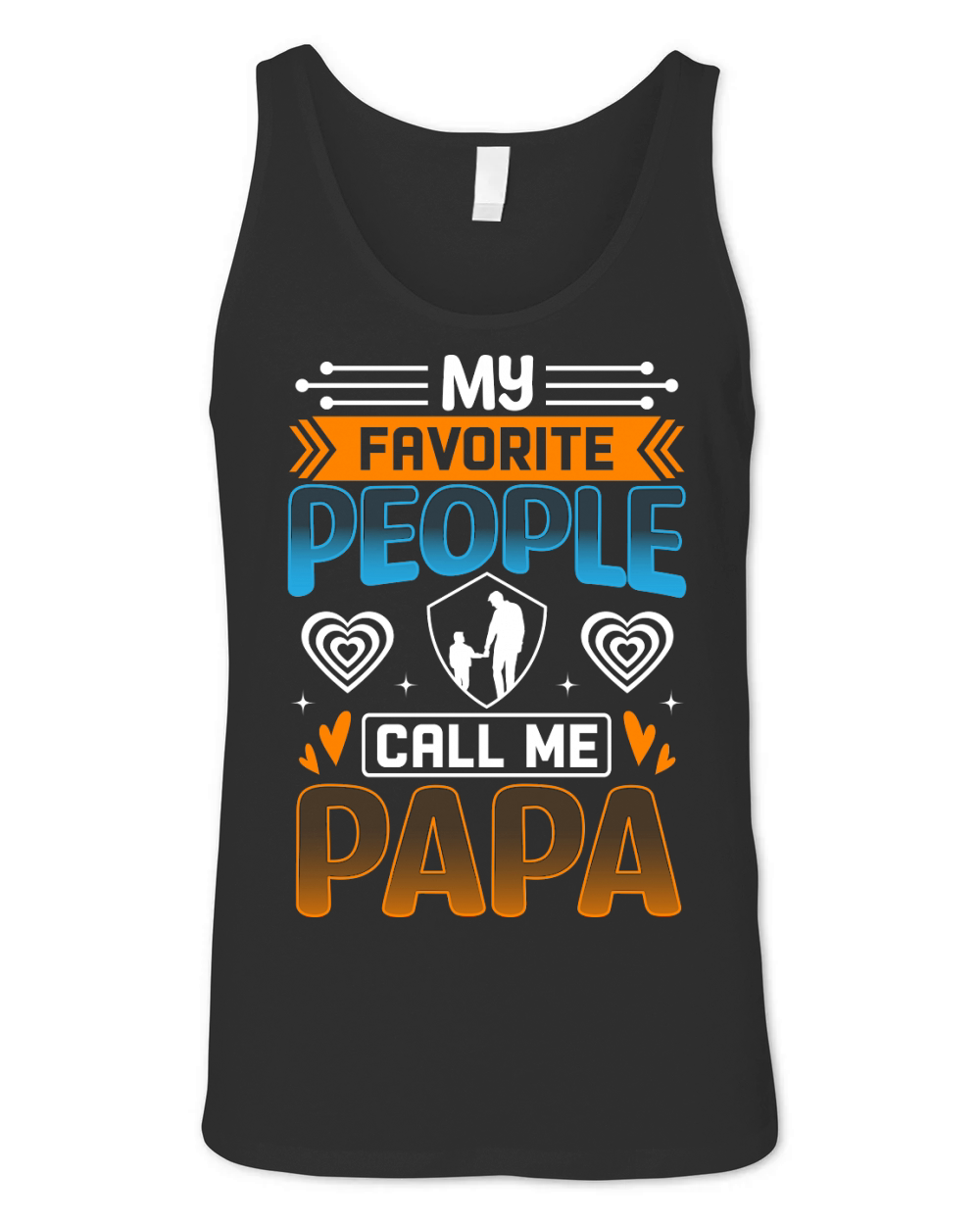 My favorite people call me papa Unisex Jersey Tank