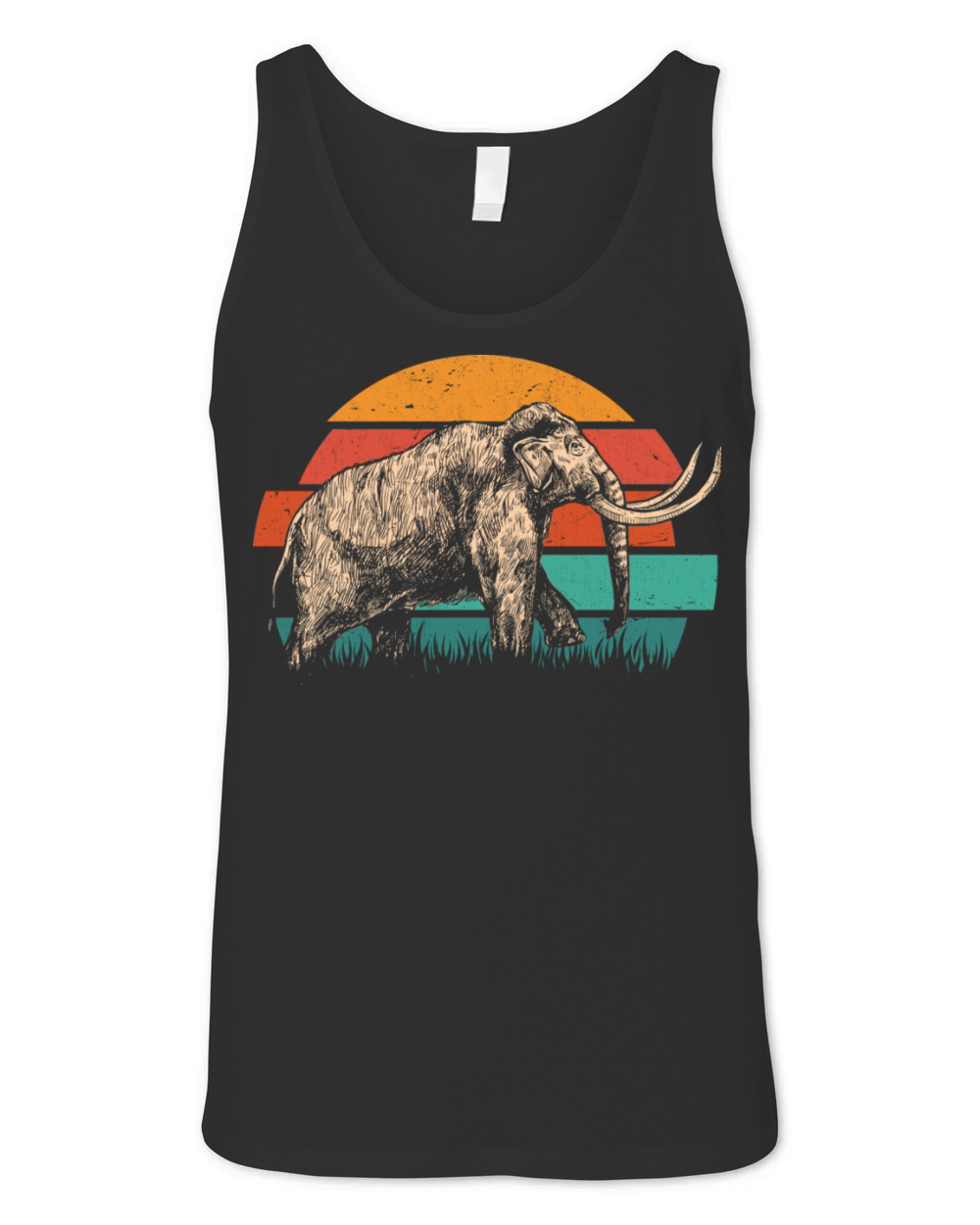 Vintage Mammoth Retro Unisex Jersey Tank