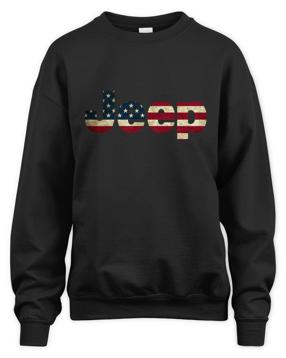 Jeep American Flag Unisex Premium Crewneck Sweatshirt