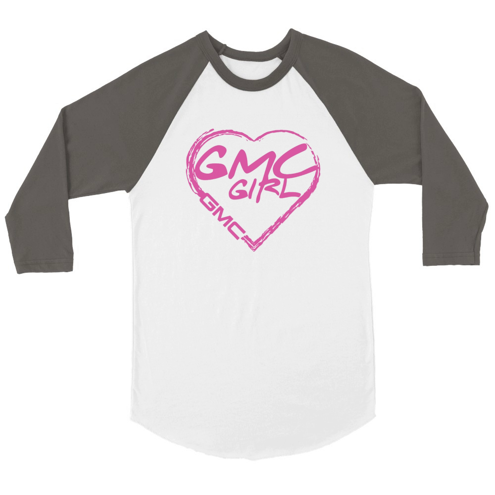 GMC - GMC girl T shirt T-Shirt Unisex ¾ sleeve Raglan T-shirt