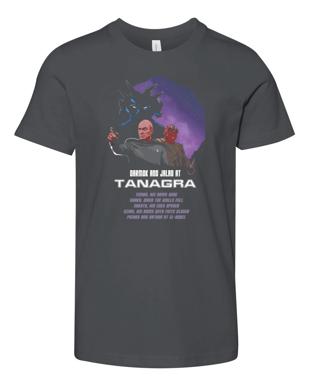 Darmok and Jalad at Tanagra Retro Trending Youth Unisex Jersey Tee