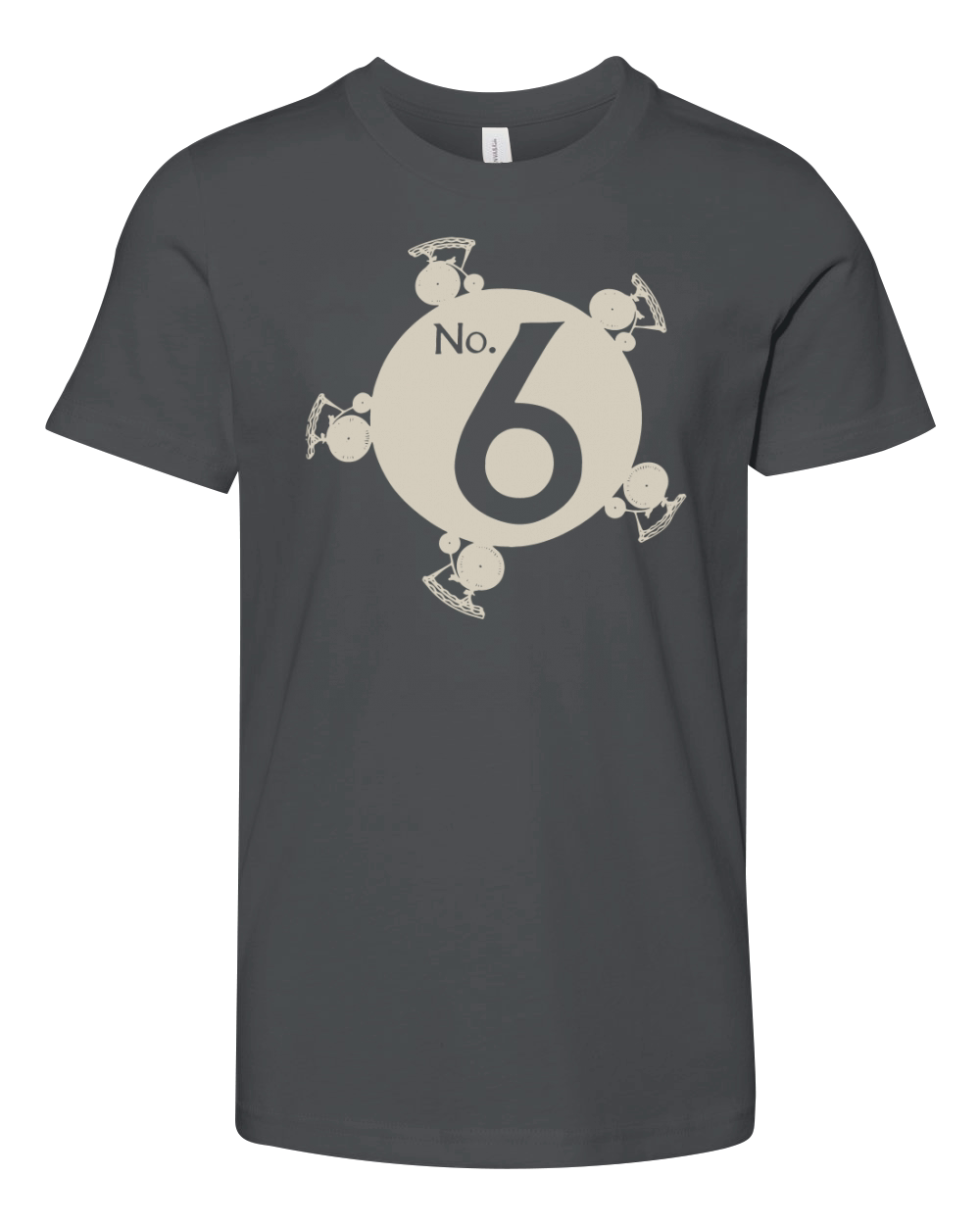 The Prisoner Number 6 Retro TV Series Youth Unisex Jersey Tee