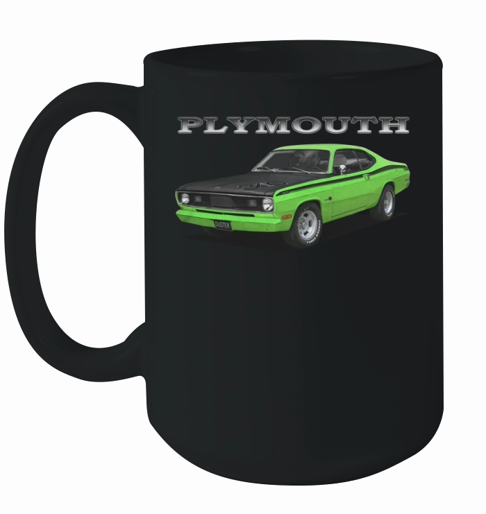 1972 Plymouth Duster Green Ceramic Mug