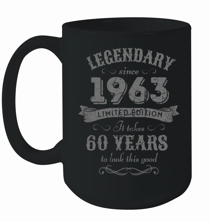 60th Birthday Vintage 1963 Ceramic Mug