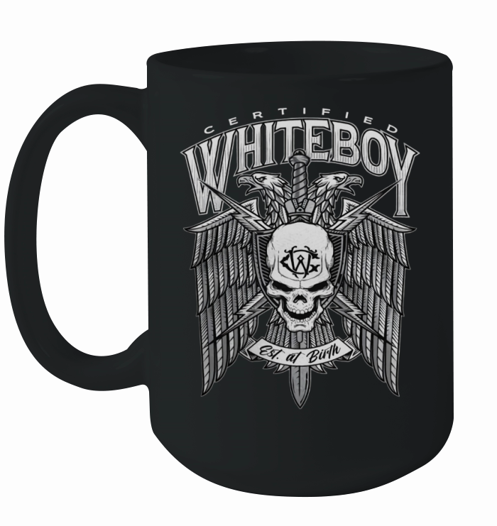 Certified Whiteboy Est At Birth Ceramic Mug