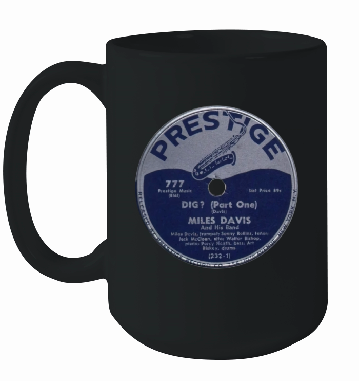 Miles Davis 78 RPM Record Label Ceramic Mug