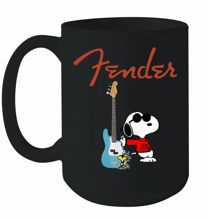 Snoopy Guitar Player Fender Ceramic Mug
