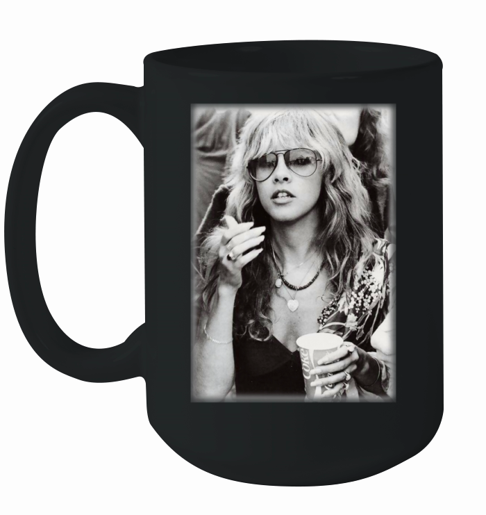 Stevie Nicks Young Smoking Ceramic Mug