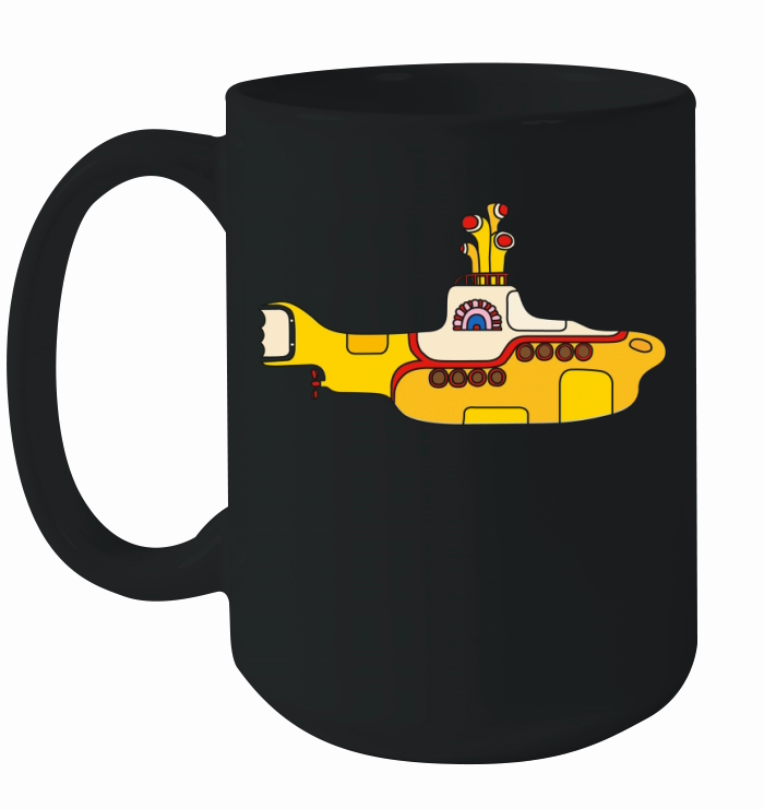The Beatles Yellow Submarine Art Ceramic Mug