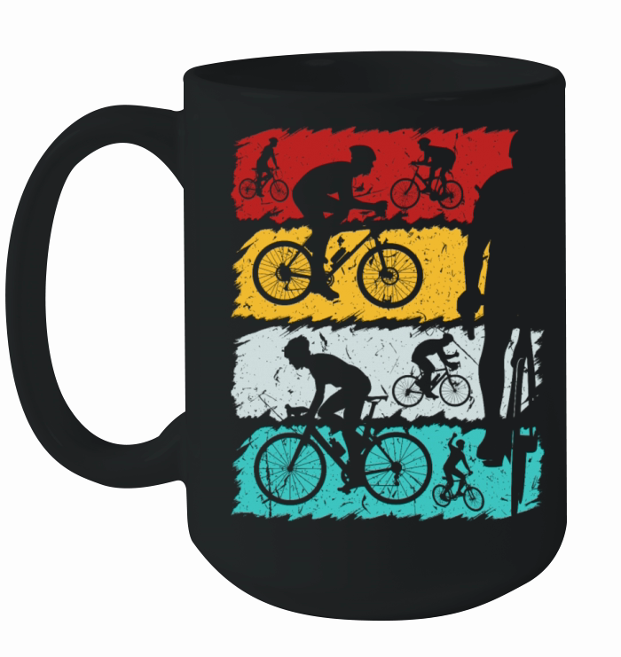 Vintage Retro Bicycle Racing Cycling Ceramic Mug