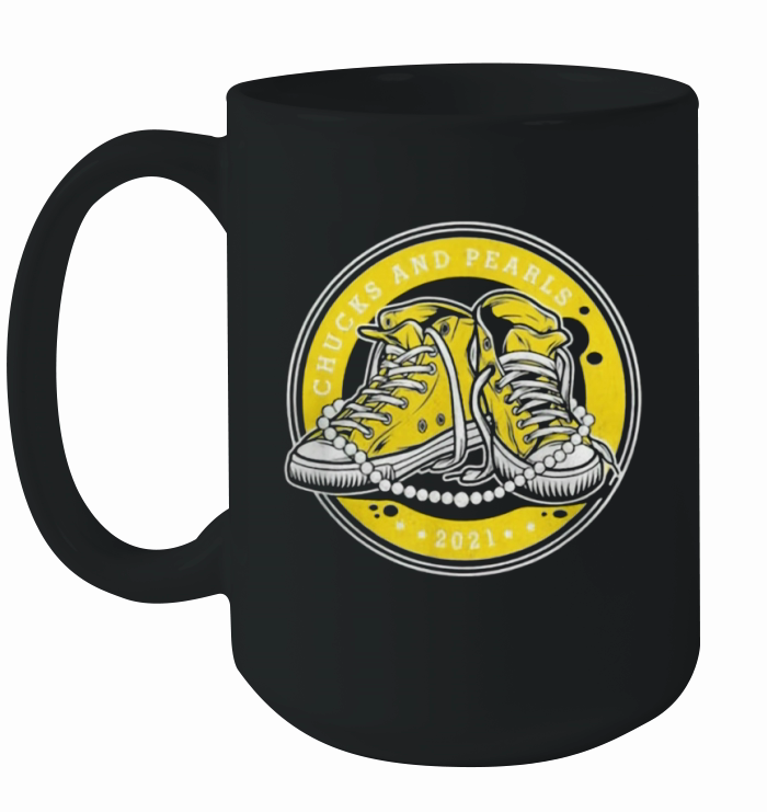 Yellow Circle Chucks And Pearls 2021 Ceramic Mug