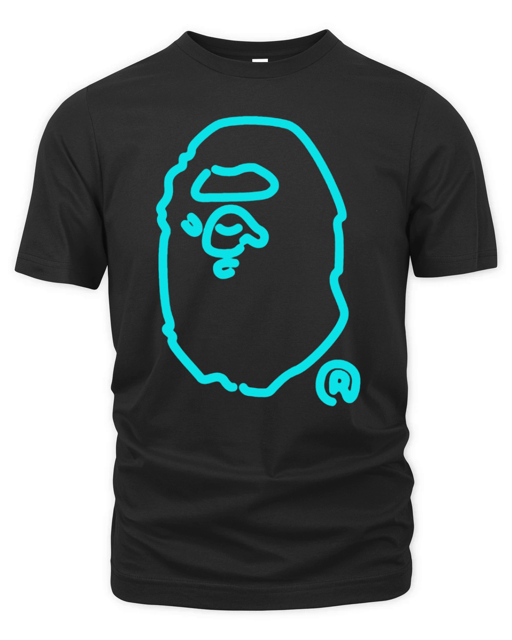 BAPE NEON BLEU Organic Unisex T-shirt