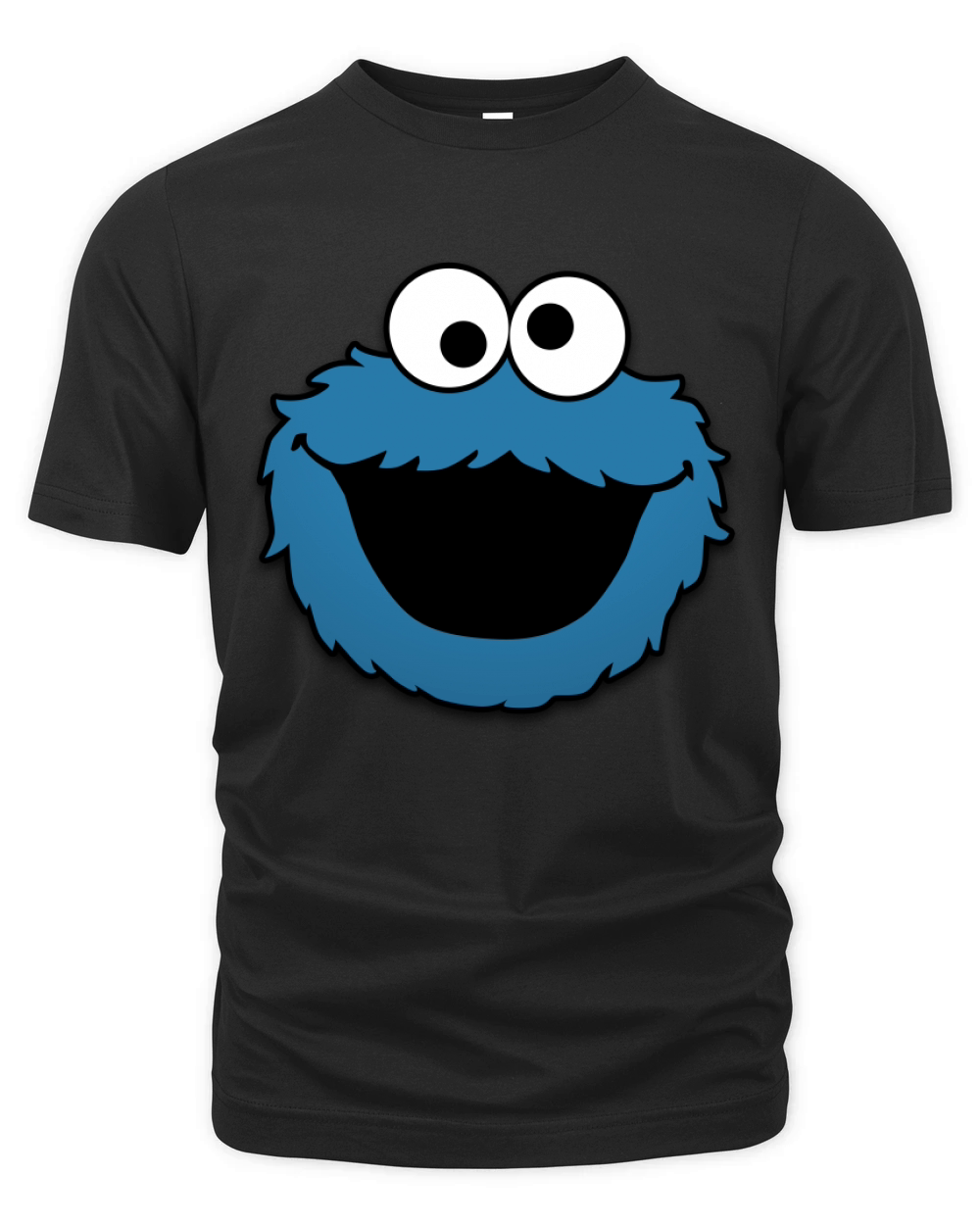 Cookie Monster Cartoon Organic Unisex T-shirt