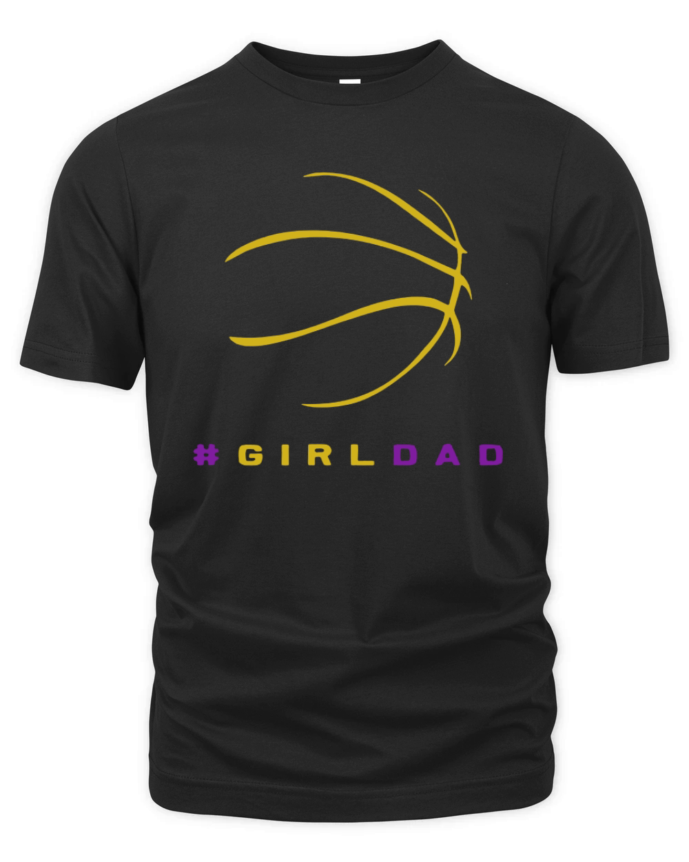 Girldad Girl Dad Proud Father of Daughter Basketball Gift T-Shirt Organic Unisex T-shirt