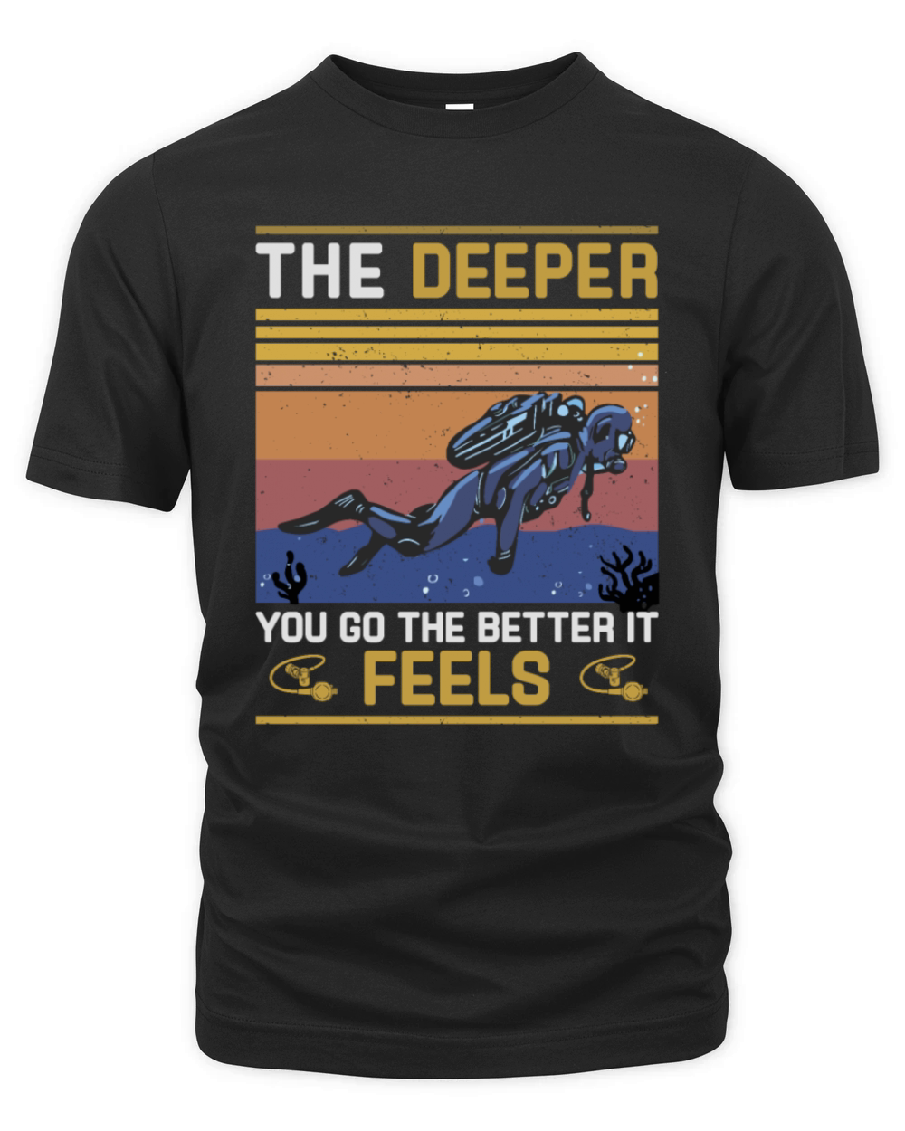 Scuba Diving Gift Underwater Lover Scuba Diver Organic Unisex T-shirt