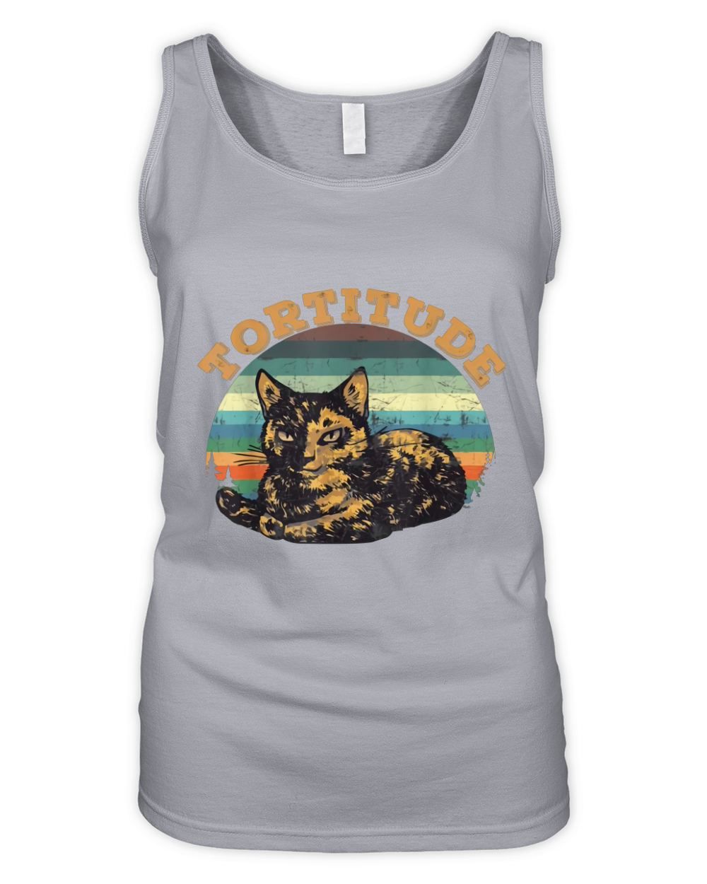 Tortitude cat torties are tortoiseshell kitty Organic Women's Tank Top