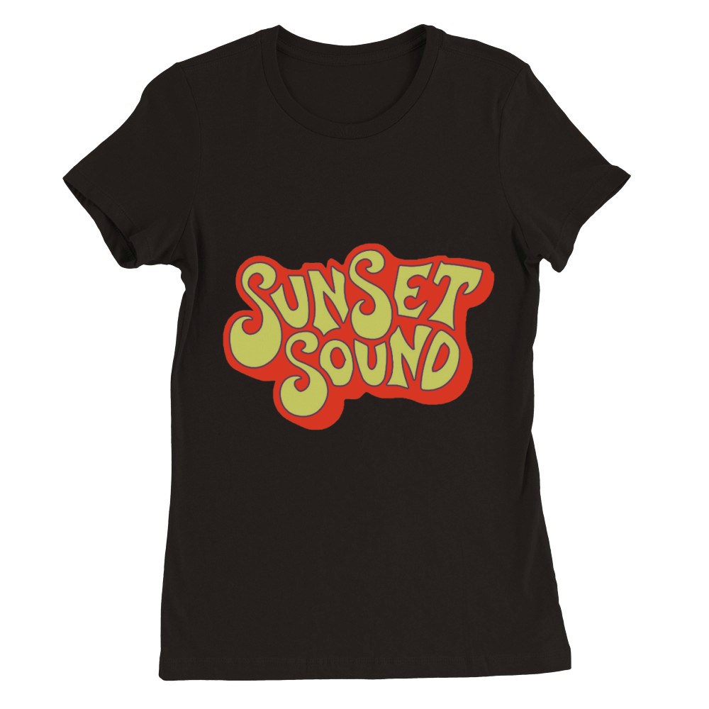 Classic Sunset Sound Logo T Premium Womens Crewneck T-shirt