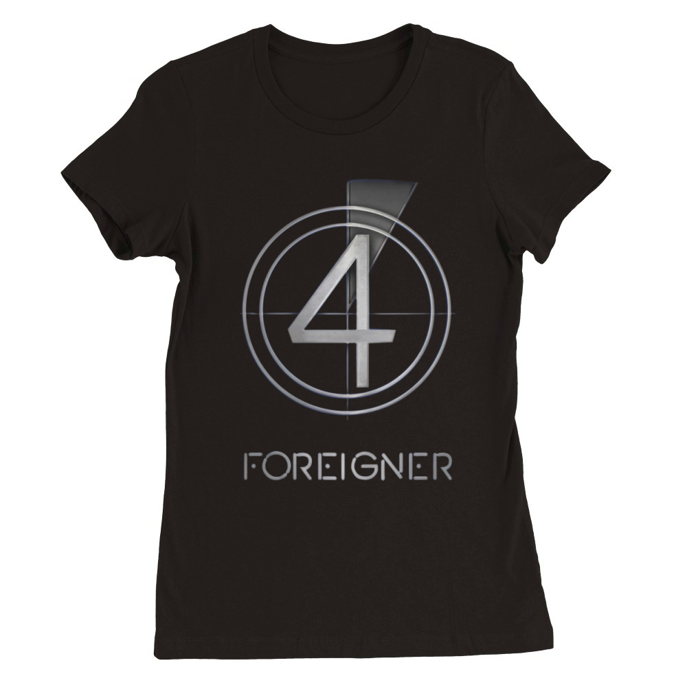 Foreigner Band Tshirt Premium Womens Crewneck T-shirt