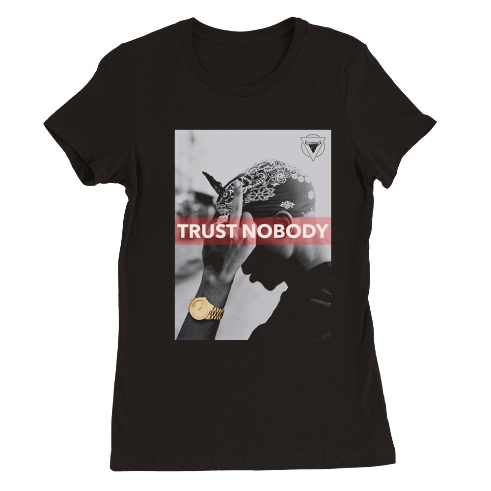 Metallic Gold Shakur Premium Womens Crewneck T-shirt