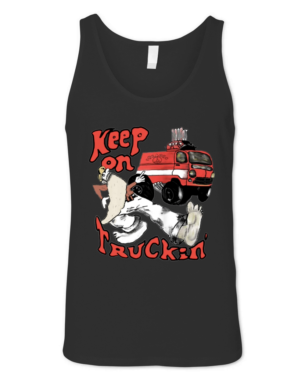Keep On Truckin Vintage 1970 Unisex Jersey Tank