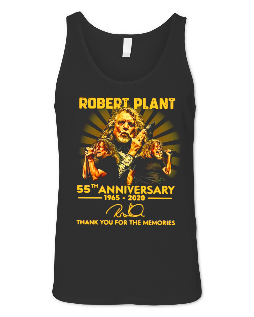 Robert Plant 55th anniversary 1965 2020 thank you for the memories Unisex Jersey Tank