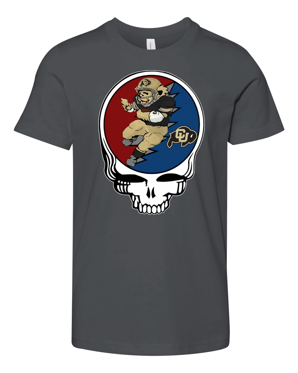 GratefulDead Colorado Buffaloes Youth Unisex Jersey Tee