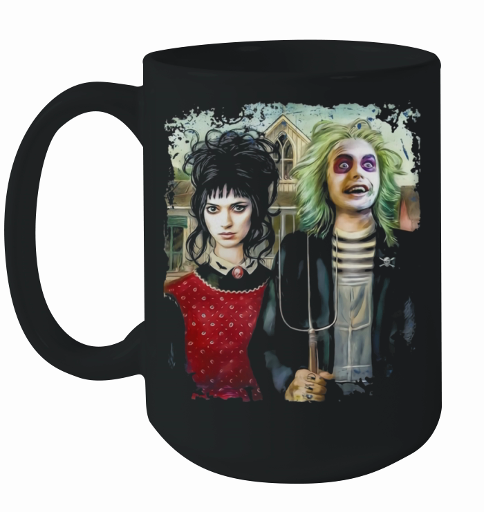 American Gothic Beetlejuice Ceramic Mug