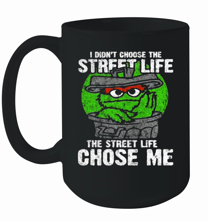 Sesame Street Oscar The Grouch Street Life T-Shirt Ceramic Mug