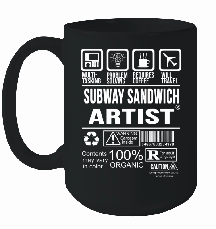 Subway Sandwich Artist Ceramic Mug