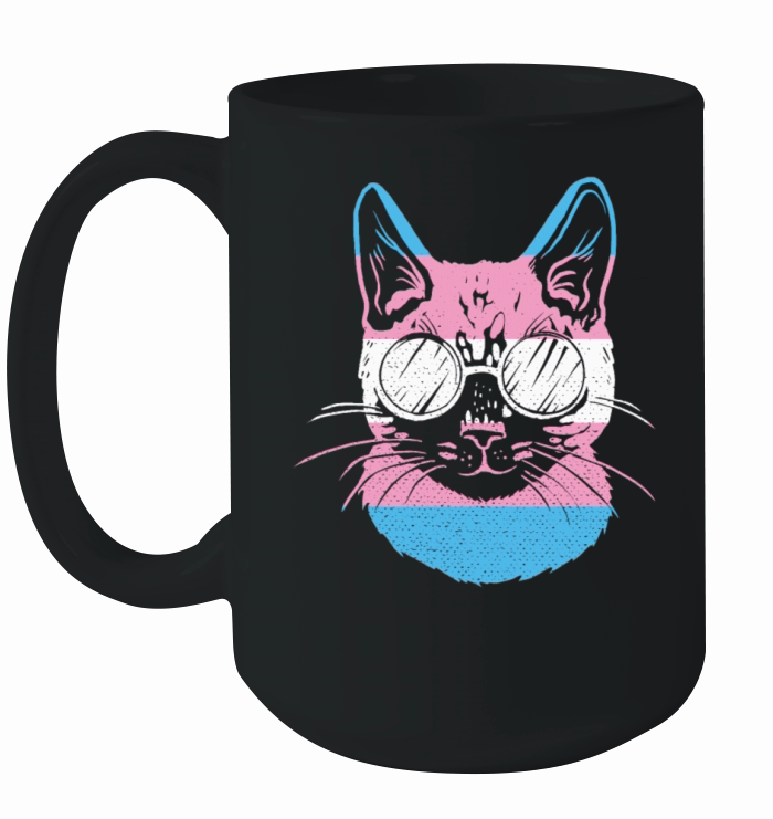 Transgender Cat Kitten Trans LGBTQ Transsexual Ceramic Mug