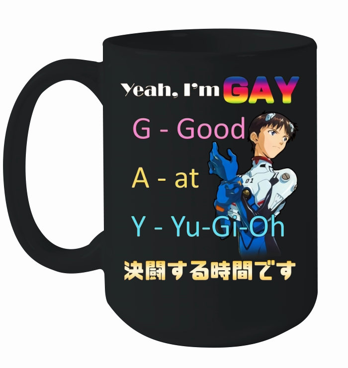 Yeah i’m gay good at yugioh shirt Ceramic Mug