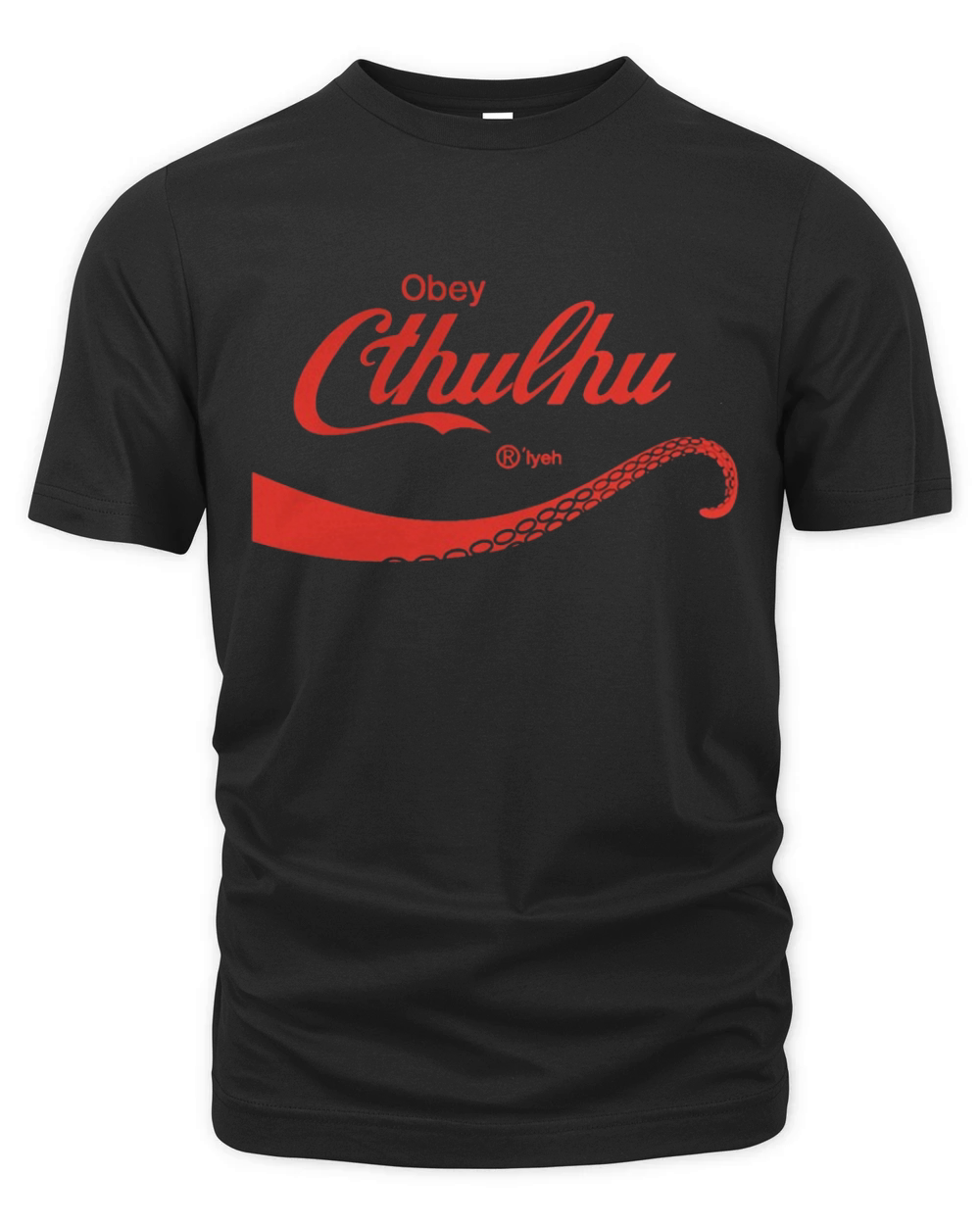 Obey Cthulhu T-Shirt - Ladies V-Neck Organic Unisex T-shirt