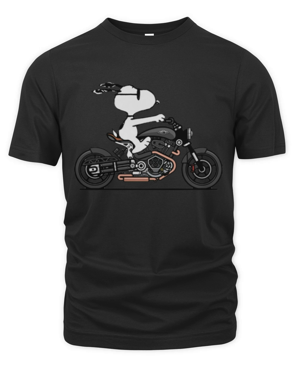 Snoopy riding motorcycle shirt Organic Unisex T-shirt