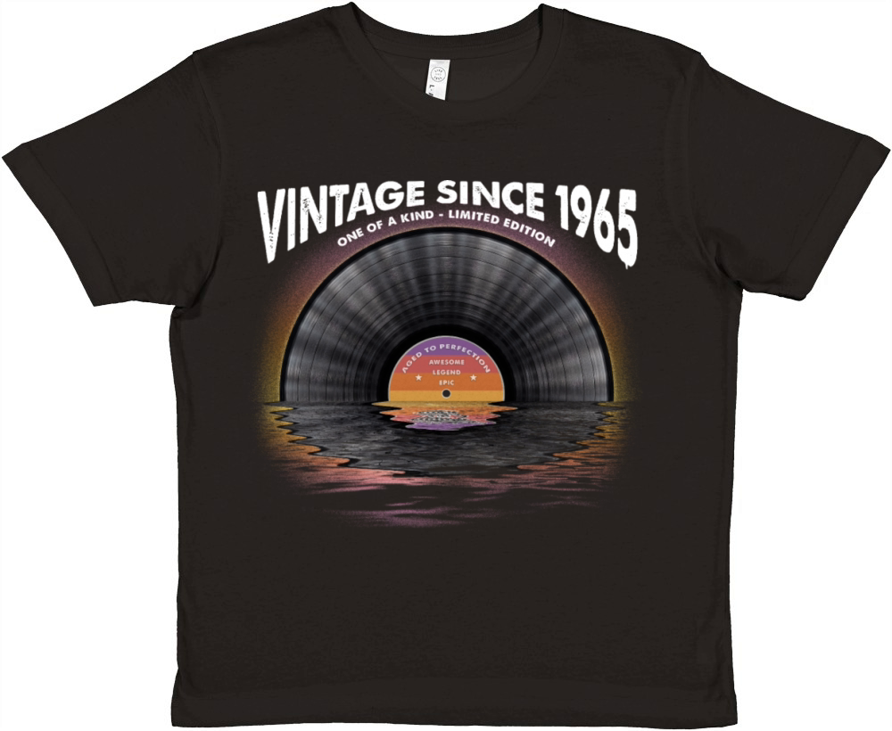 Vintage since 1965 Retro Disco Music Vintage Premium Kids Crewneck T-shirt