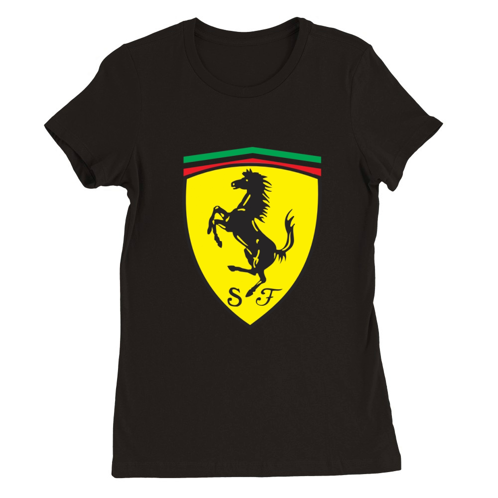 ferrari Premium Womens Crewneck T-shirt