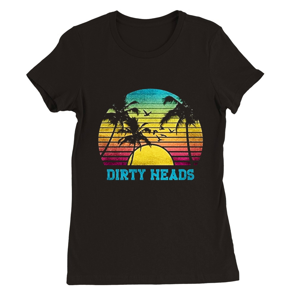 Sunset Dirty Heads Premium Womens Crewneck T-shirt