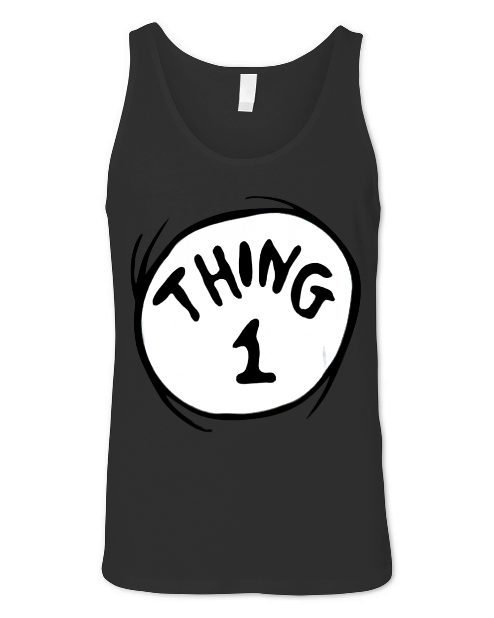 Dr Seuss Thing 1 Emblem RED Unisex Jersey Tank