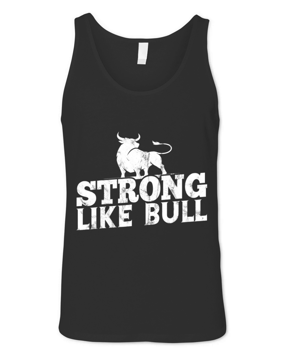 Strong Like A Bull Powerlifting Bodybuilding Unisex Jersey Tank