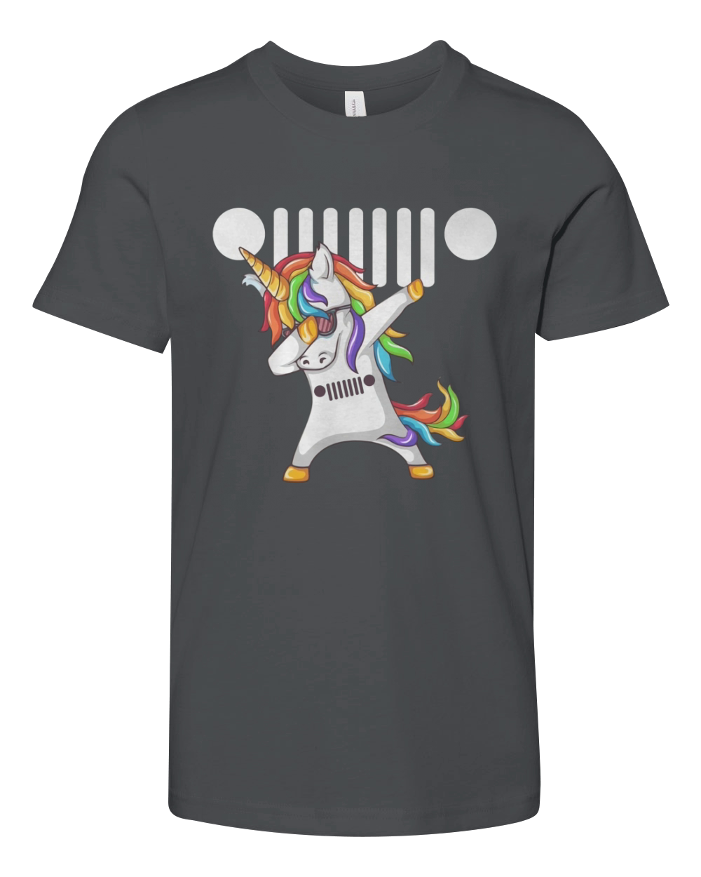 Jeep Unicorn Dabbing Youth Unisex Jersey Tee