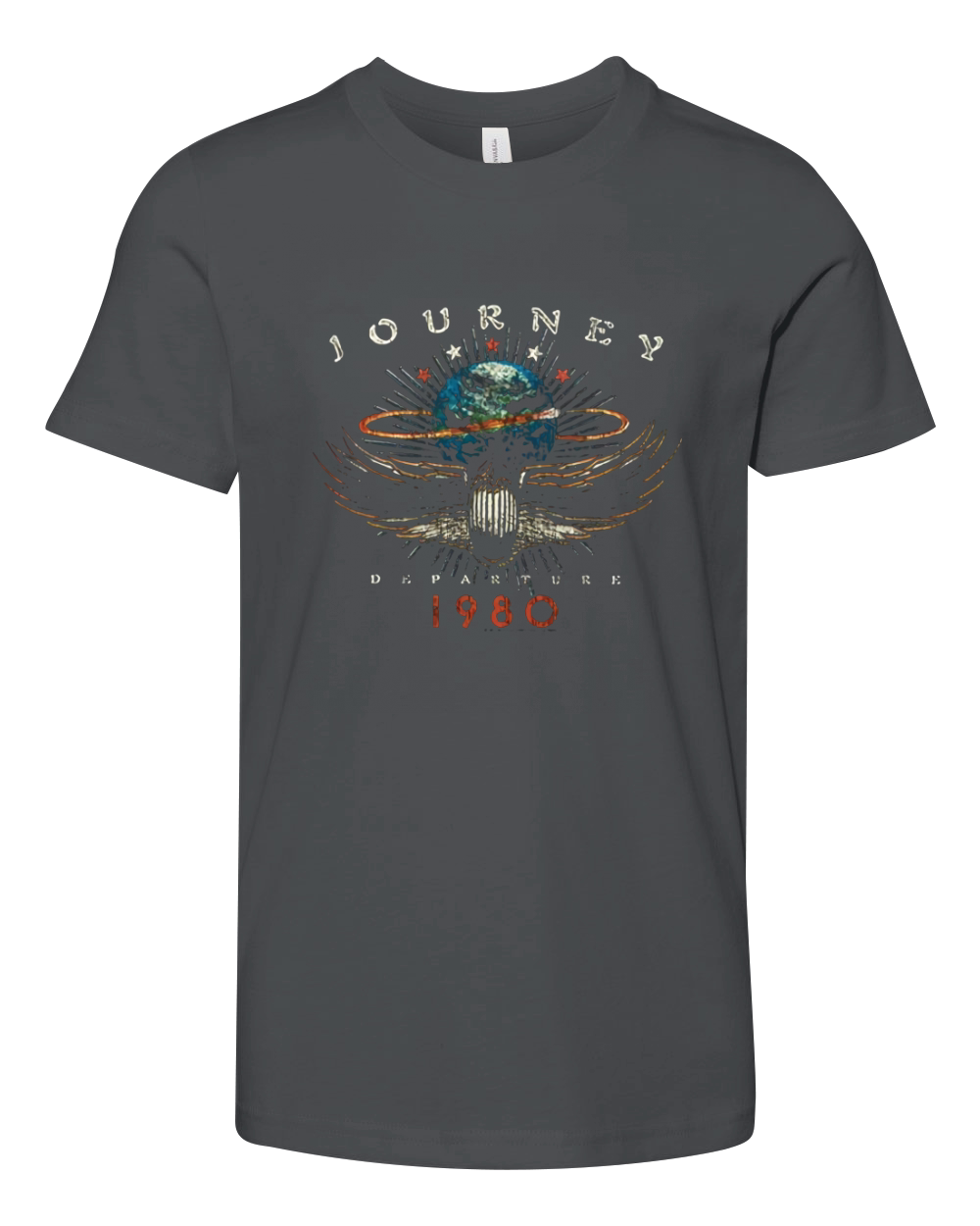 Journey Rock Band Music Group Departure 1980 Youth Unisex Jersey Tee
