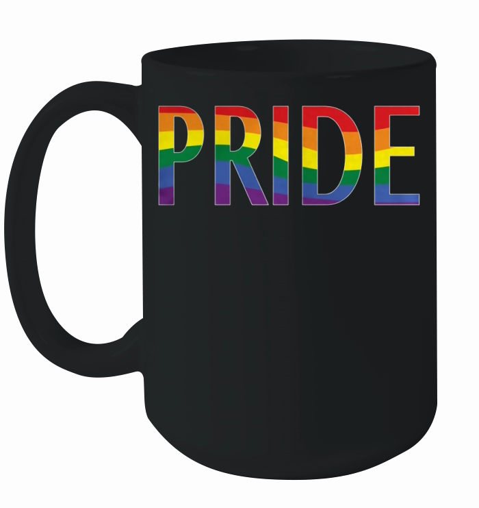 Gay Pride LGBT Rainbow Ceramic Mug