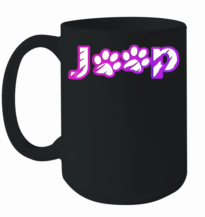 Jeep Dog Shirt Paw Print Shirt For Women - Men Ceramic Mug