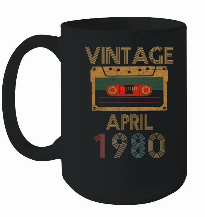 Vintage april 1980 - Unisex Long Sleeve Ceramic Mug