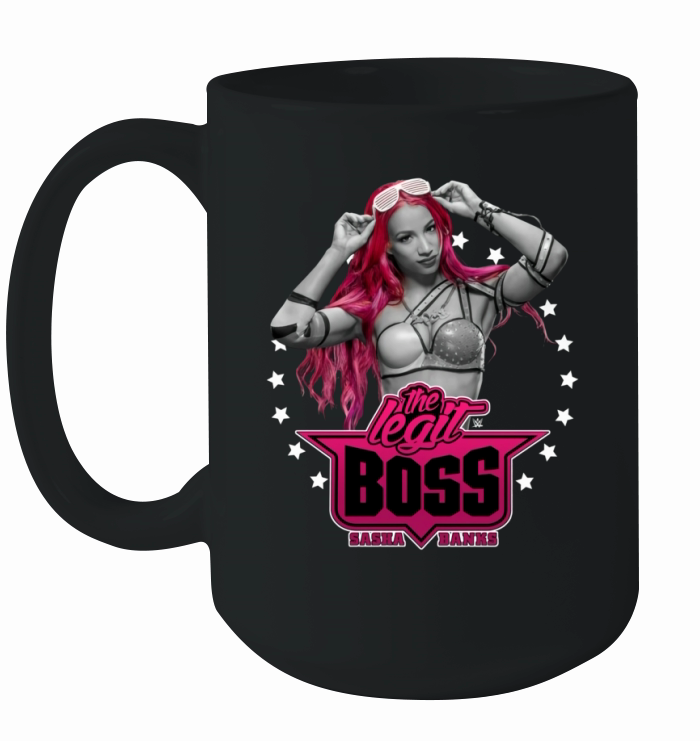 Wrestling WWE Sasha Banks Pink Hair Ceramic Mug