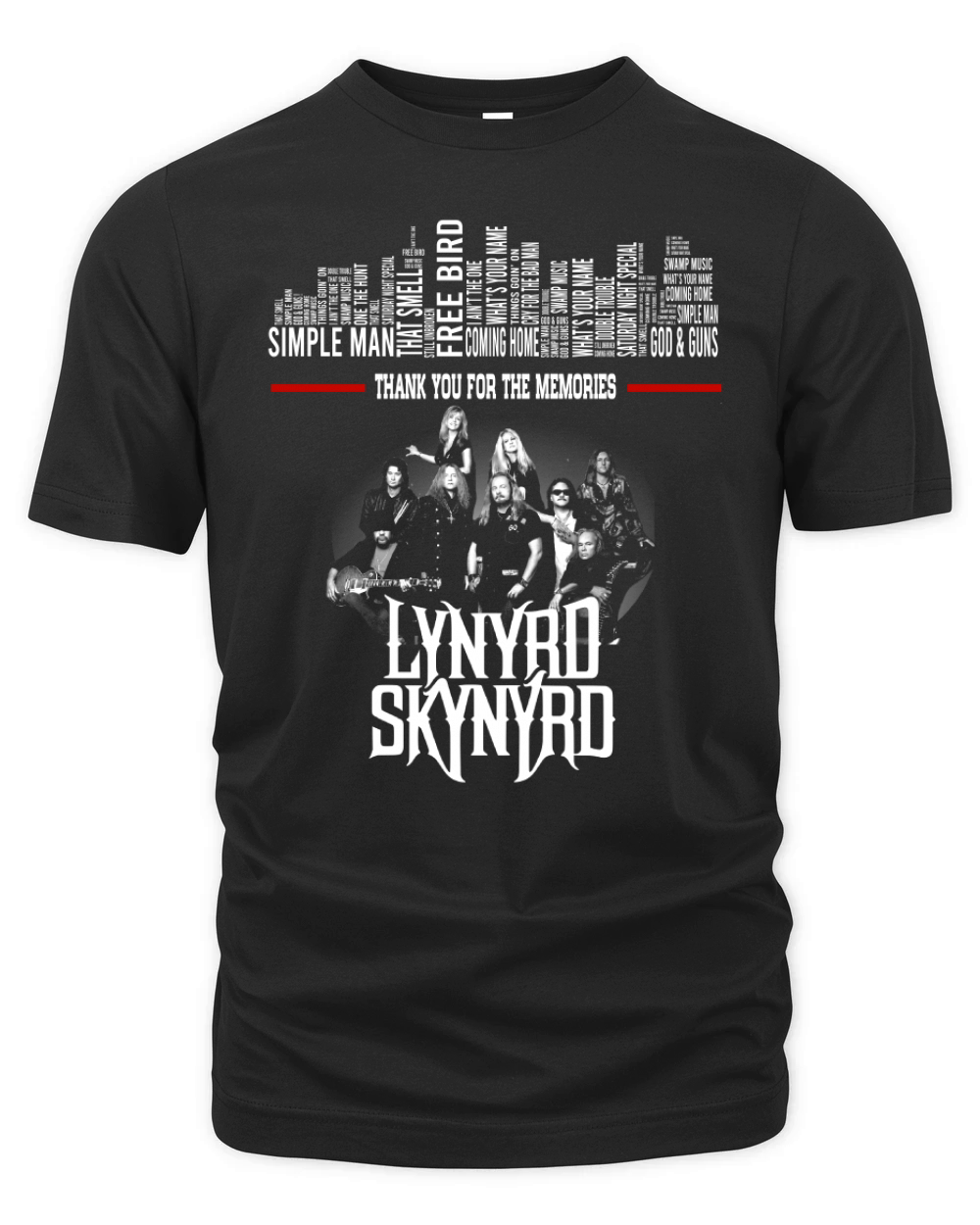 Lynyrd Skynyrd Simple Man Thank You For The Memories Organic Unisex T-shirt