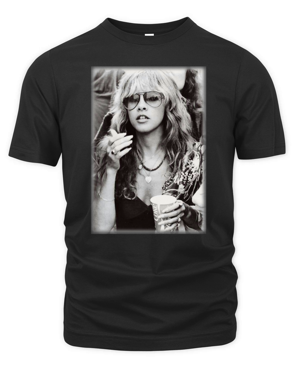 Stevie Nicks Young Smoking Organic Unisex T-shirt